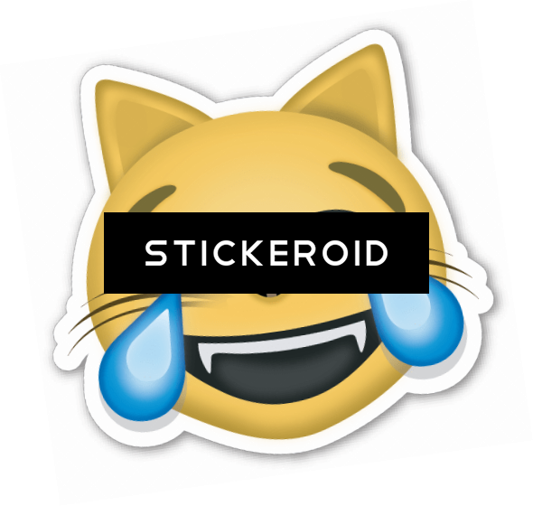 Cat With Tears Of Joy Emoji - Face With Tears Of Joy Emoji (590x560), Png Download