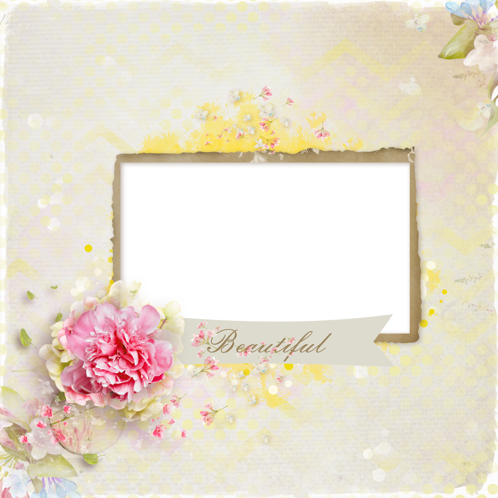 Scrapbook Frames, Vintage Borders, Borders - Garden Roses (1024x1024), Png Download
