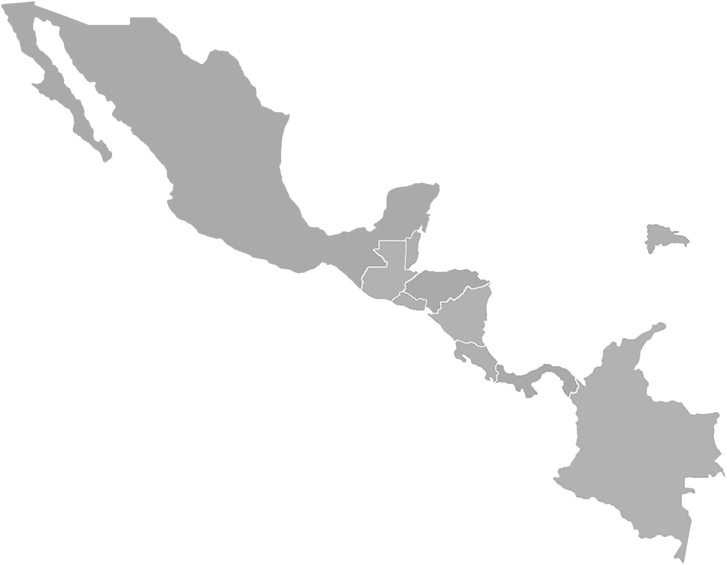 Central America Map Time Zones - Lateinamerika Kontinent (765x590), Png Download