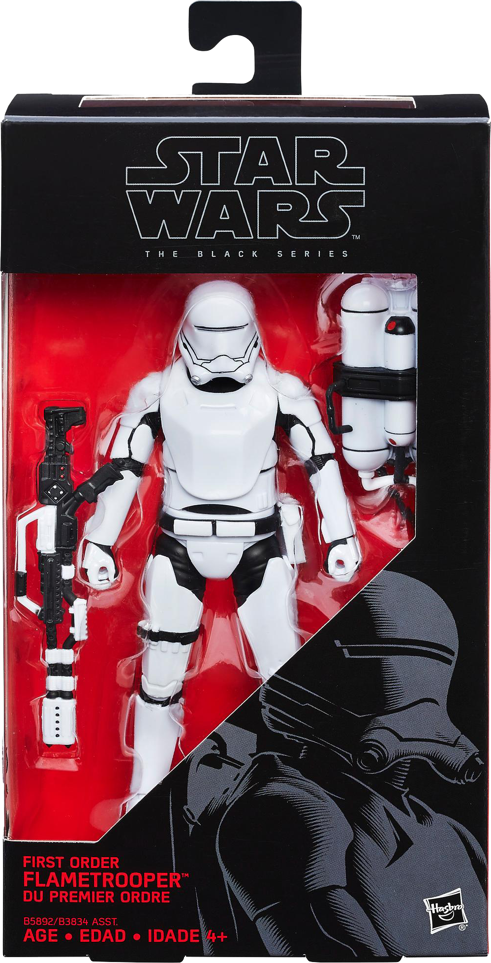 Star - Flametrooper Black Series (998x1956), Png Download