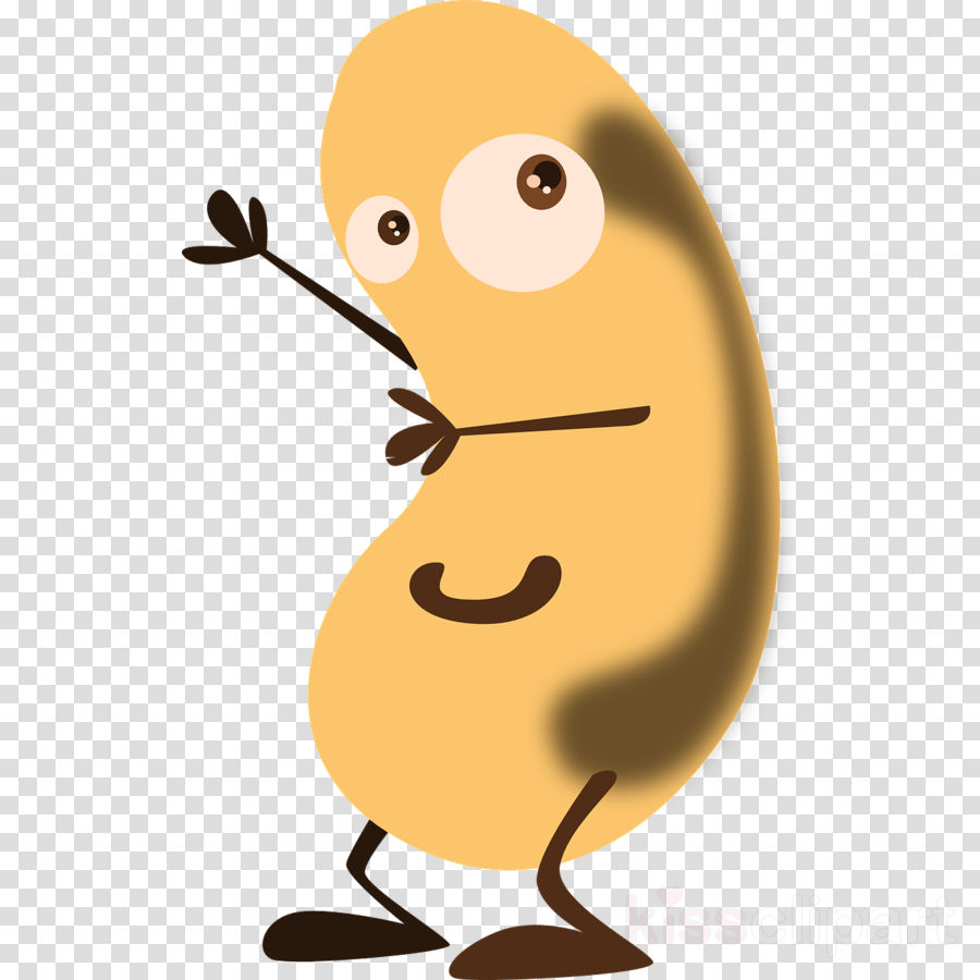 Bean Clip Art Clipart Green Bean Clip Art - Brown Paper Kraft Black/white 12" Wax Sheet - 5000 (900x900), Png Download