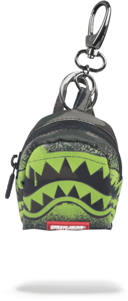 Sprayground- Camo Glow In The Shark Keychain Keychain - Sprayground Keychain Glow In The Shark (900x1148), Png Download