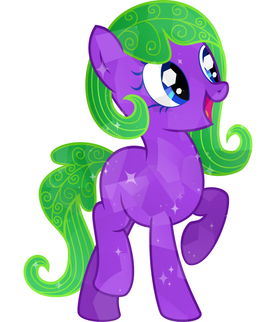 Tacobender, Blue Eyes, Commission, Crystal Pony, Cute, - Illustration (870x1024), Png Download