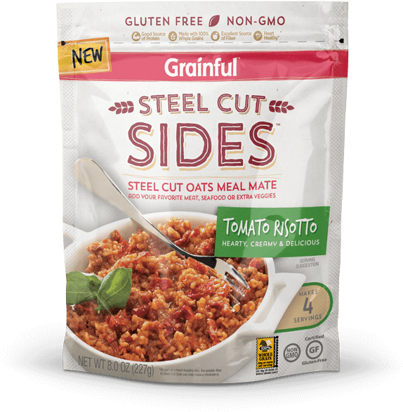 Grainful Dryline 3d Mockups Individual Tomato Risoto - Grainful Steel Cut Sides (679x718), Png Download