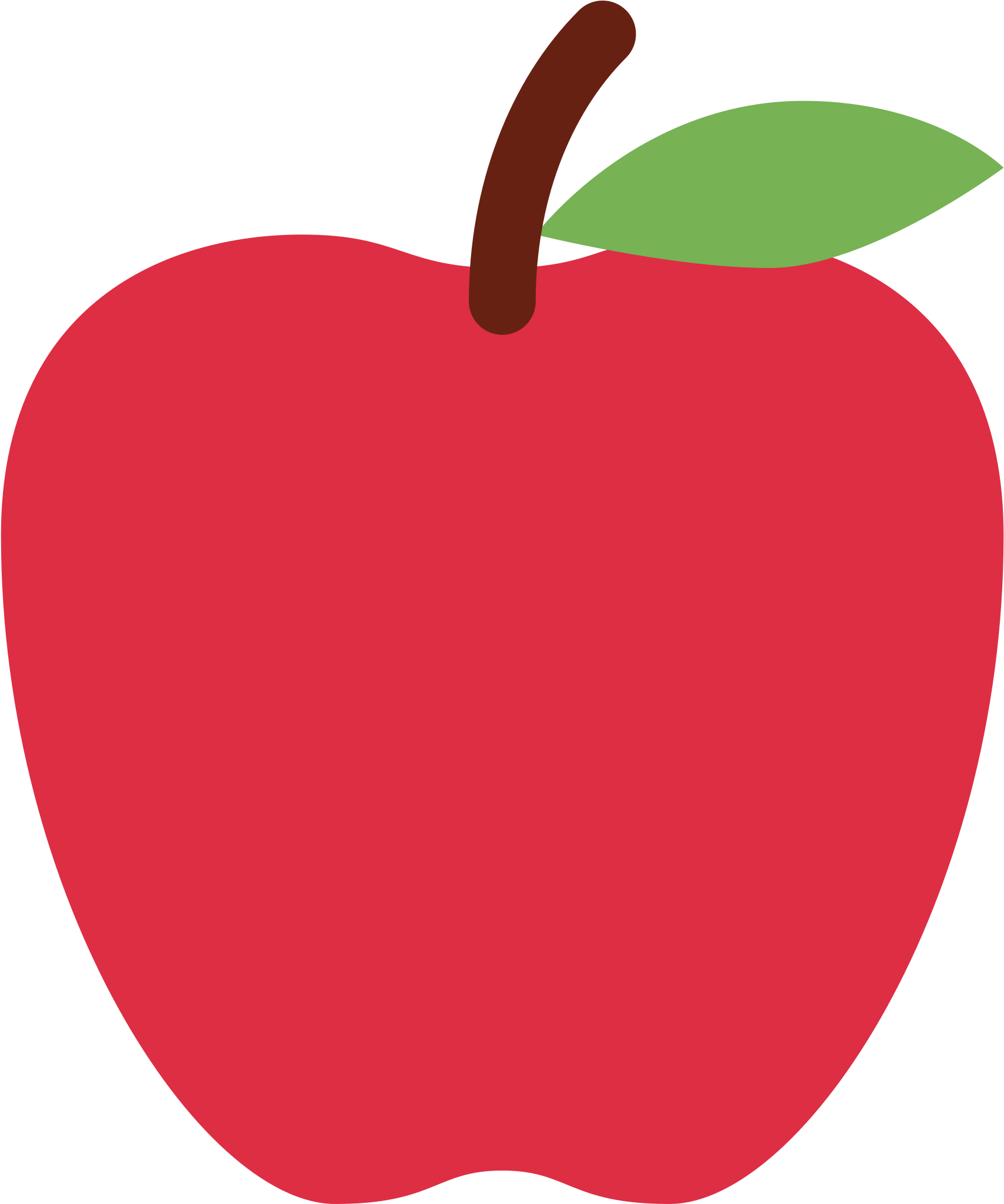 Apple Sticker Png Clip Royalty Free Library - Shiny Red Apple (2048x2048), Png Download
