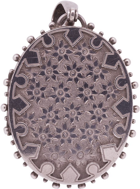Sterling Silver Locket - Shimano (650x650), Png Download