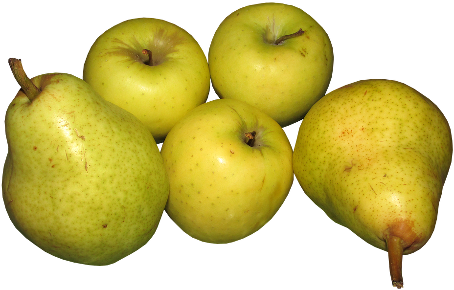 Apples, Pears, Fruit, Organic, Food - Peren Png (960x618), Png Download