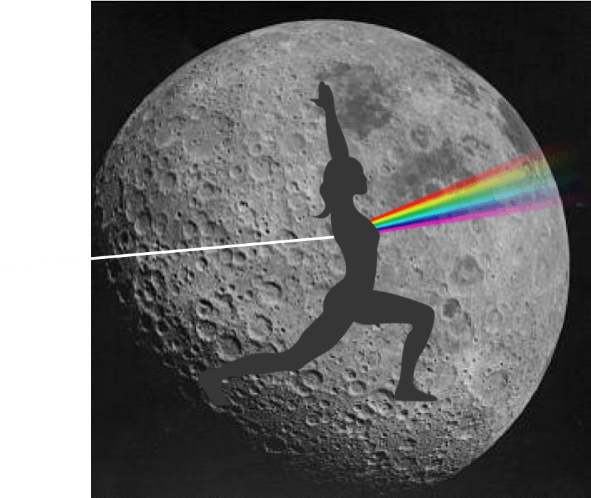 Dark Side Of The Moon Glow Yoga - Grass Widow: Internal Logic Cd (960x720), Png Download