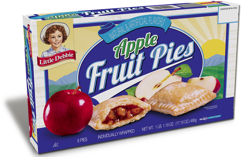 All Pies - Little Debbie Apple Fruit Pie (1073x537), Png Download