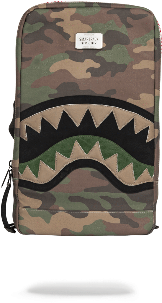 Sprayground- Cut & Sew Shark Smartpack Backpack - Sprayground (900x1148), Png Download