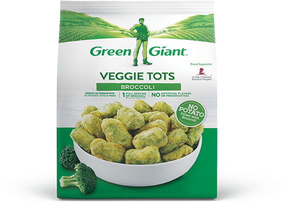 Green Giant® Broccoli Veggie Tots - Green Giant Broccoli Tots (600x600), Png Download