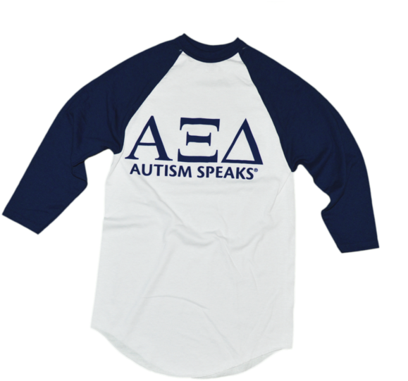 Alpha Xi Delta Autismspeaks Quatersleeve - Alpha Xi Delta Autism Speaks Apparel (615x615), Png Download