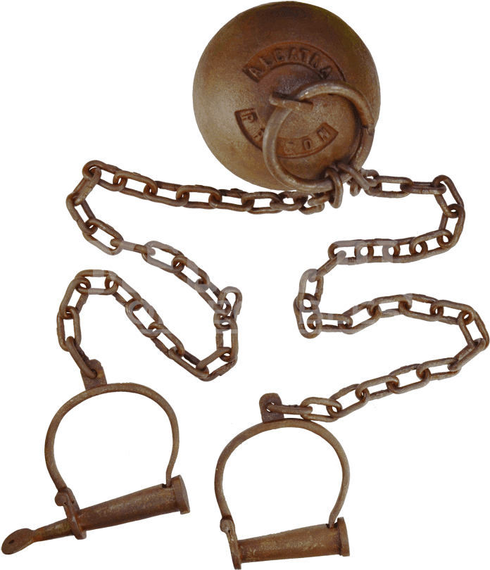 Ball And Chain From Alcatraz (850x850), Png Download