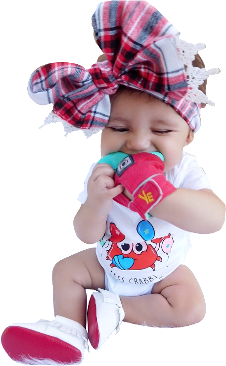 Darlyng Baby Silly Crab Romper And Yummy Mitt- Darlyng - Yummy Mitt (600x845), Png Download