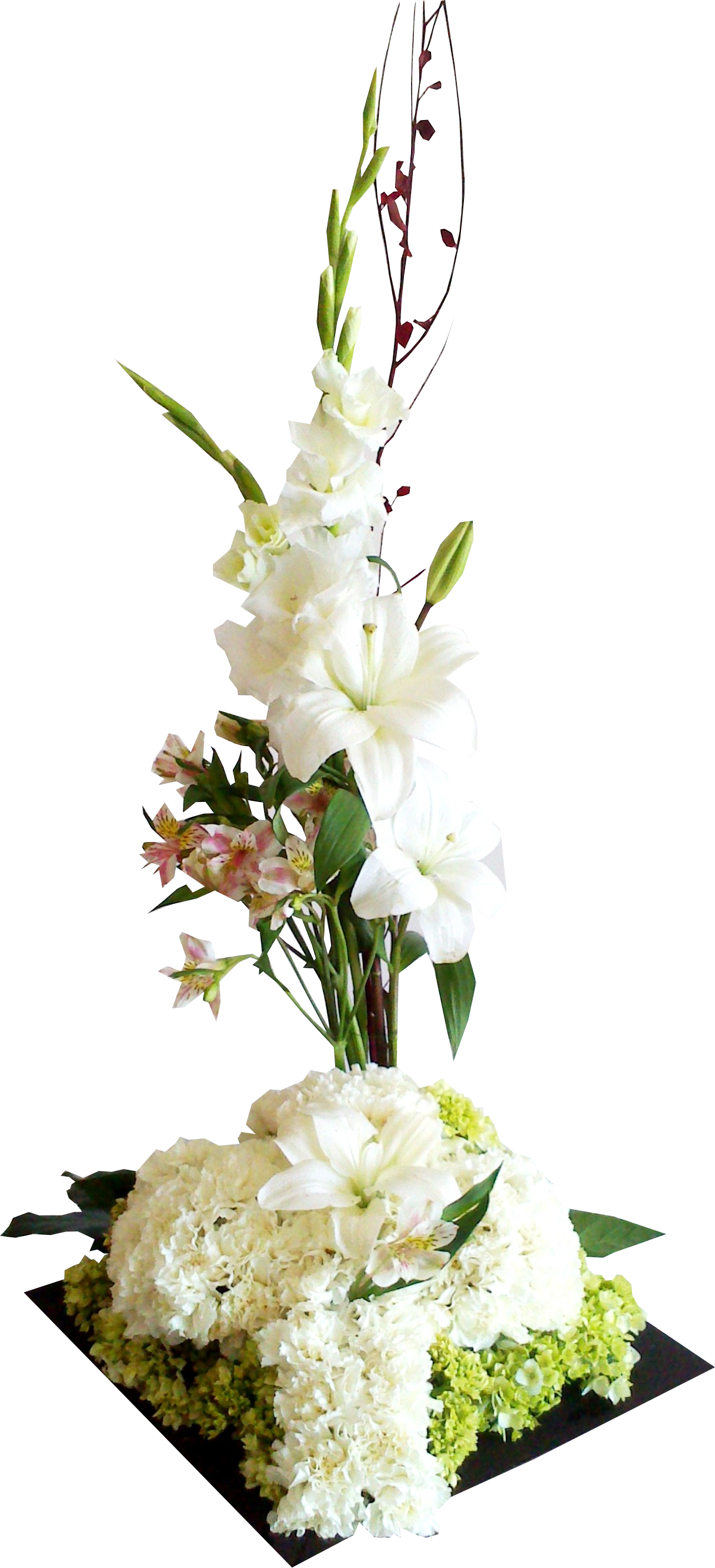 Arreglo Floral Cruz De Claveles Arrangements Pinterest - Floral Design (1216x2665), Png Download