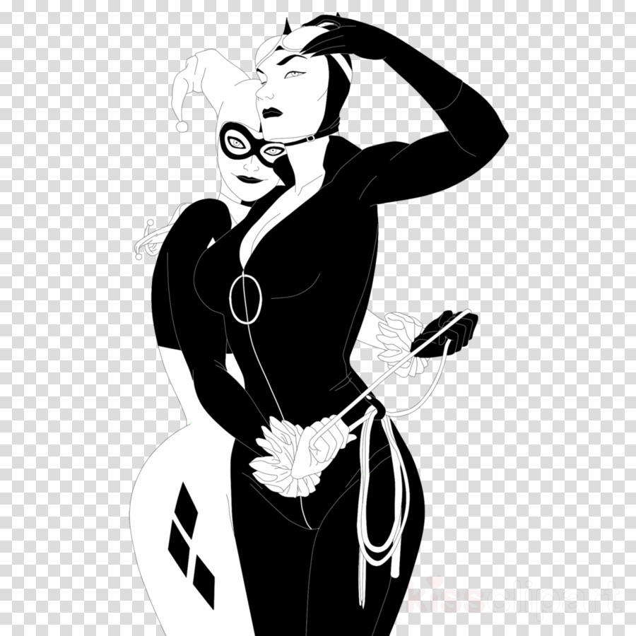 Download Harley Quinn And Catwoman Png Clipart Catwoman - Portable Network Graphics (900x900), Png Download