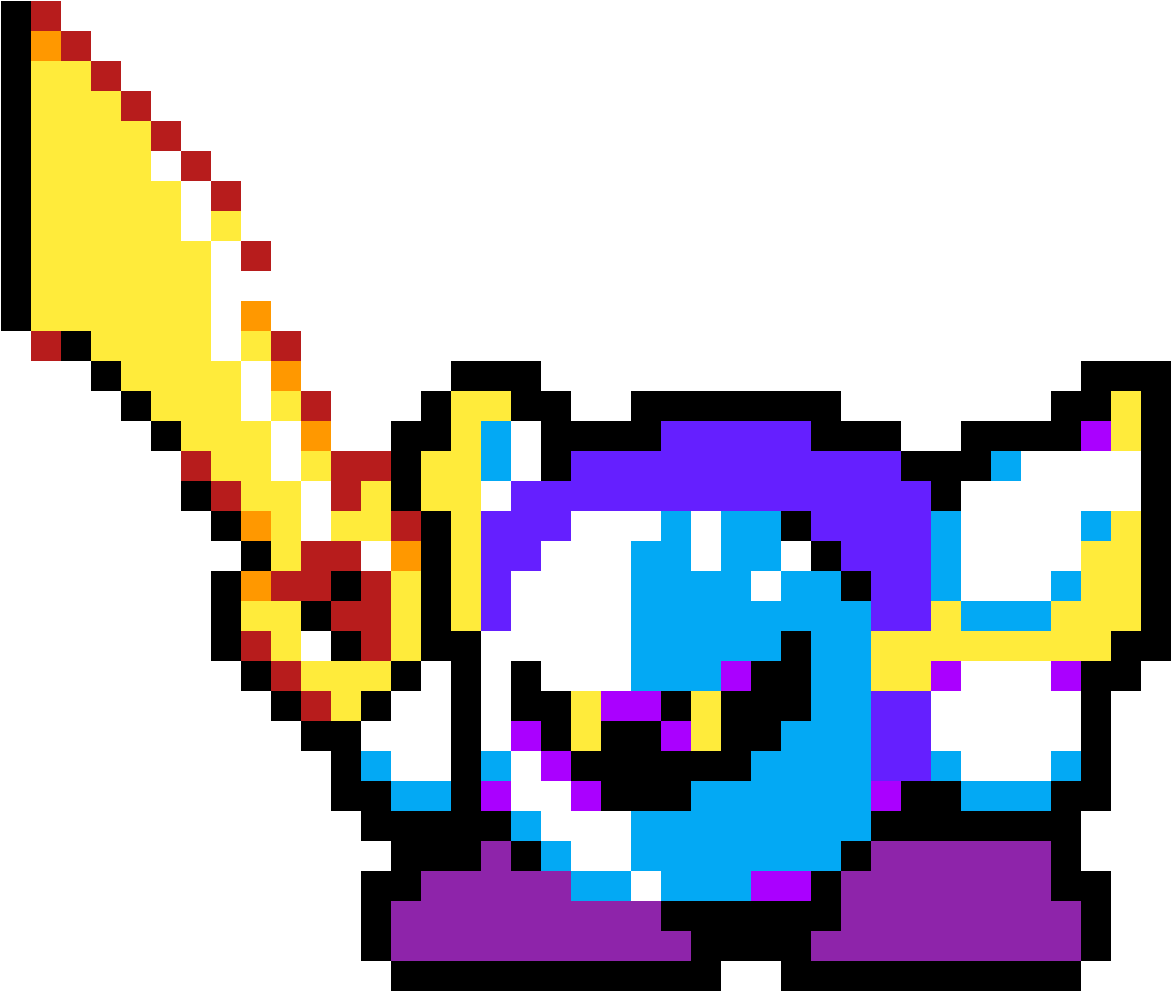 Meta Knight - Meta Knight Pixel Art Minecraft (1200x1200), Png Download