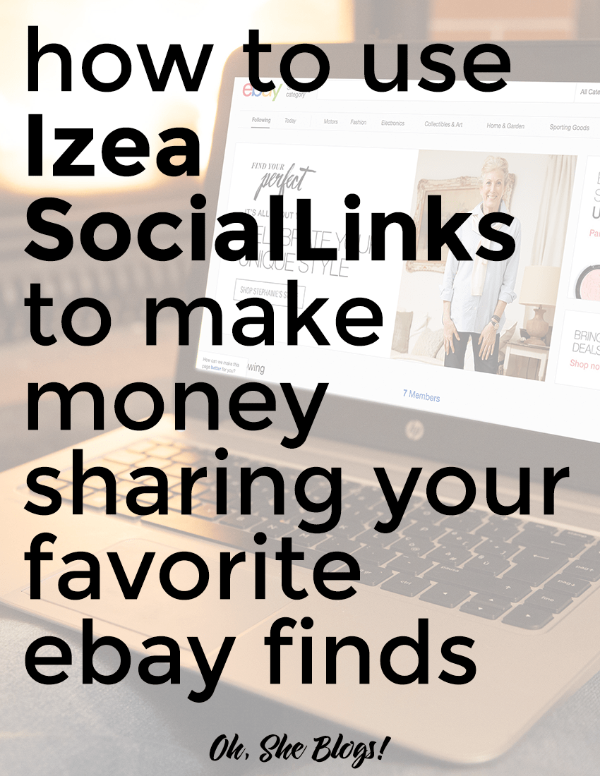 How To Use Izea Sociallinks To Make Money From Ebay - Poster (850x1100), Png Download