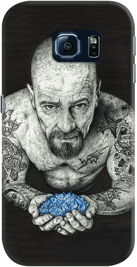 Dailyobjects Heisenberg Inked Case For Samsung Galaxy - Walter White E Pablo Escobar (462x900), Png Download