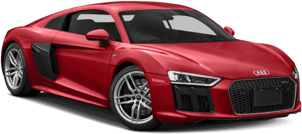 New 2018 Audi R8 Coupe V10 Plus - Audi R8 2018 Black Matte (640x480), Png Download