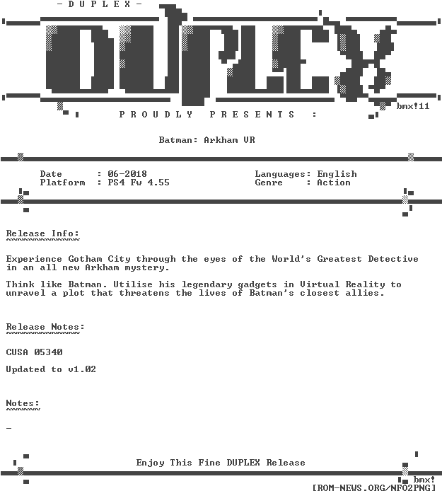 Batman - Arkham - Vr - Ps4-duplex - - Ps3 Duplex (632x708), Png Download