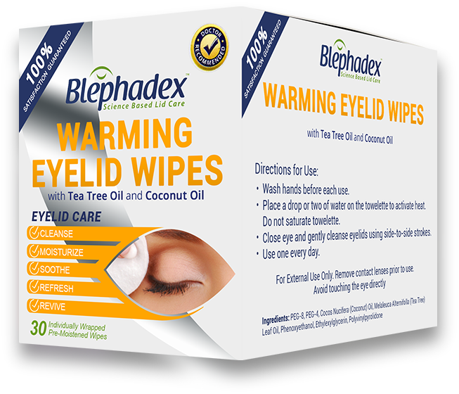 Buy Now - Blephadex - Eyelid Wipes - 30 Count (653x560), Png Download