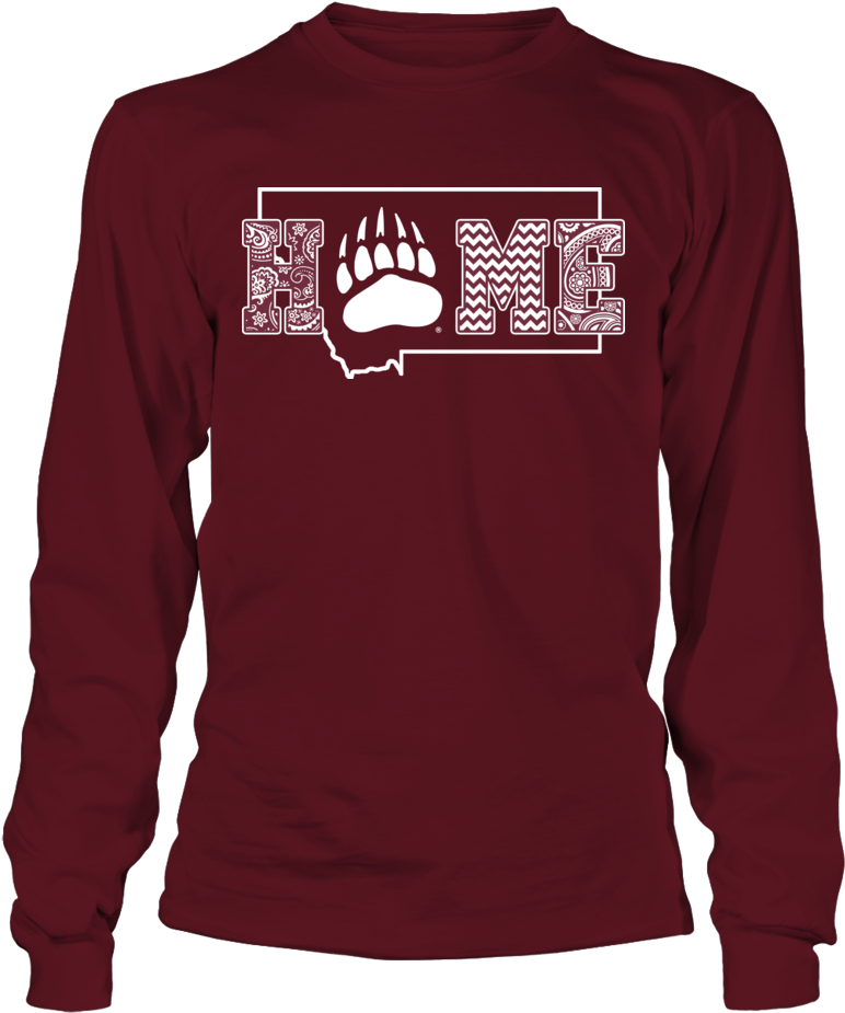 Pattern Home With State Outline Montana Grizzlies Shirt - Official Mojang Video Game Minecraft Three Creeper (1000x1000), Png Download