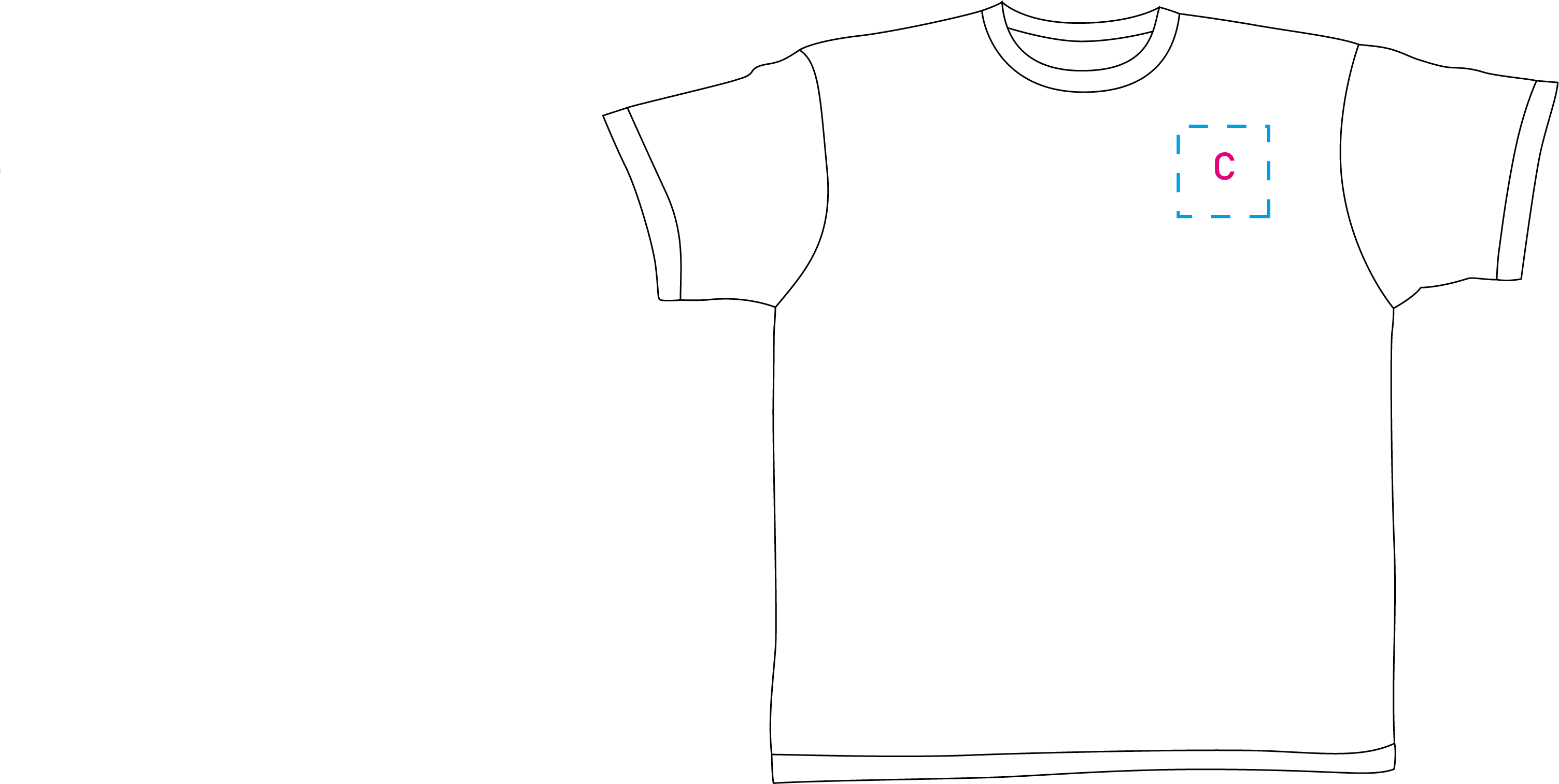 202006c - Active Shirt (4167x1513), Png Download