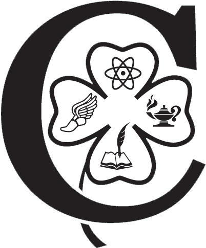 Cloverdale High School - Dtc Blue Logo Note Cards (600x528), Png Download