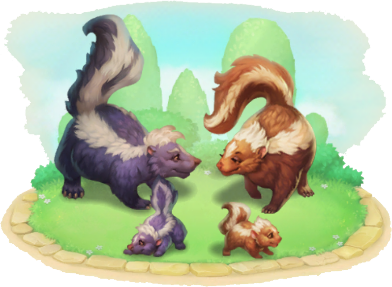 Skunk Family - Wiki (797x584), Png Download