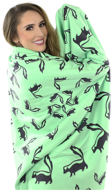 Skunk Fleece Blanket - Blanket (700x700), Png Download