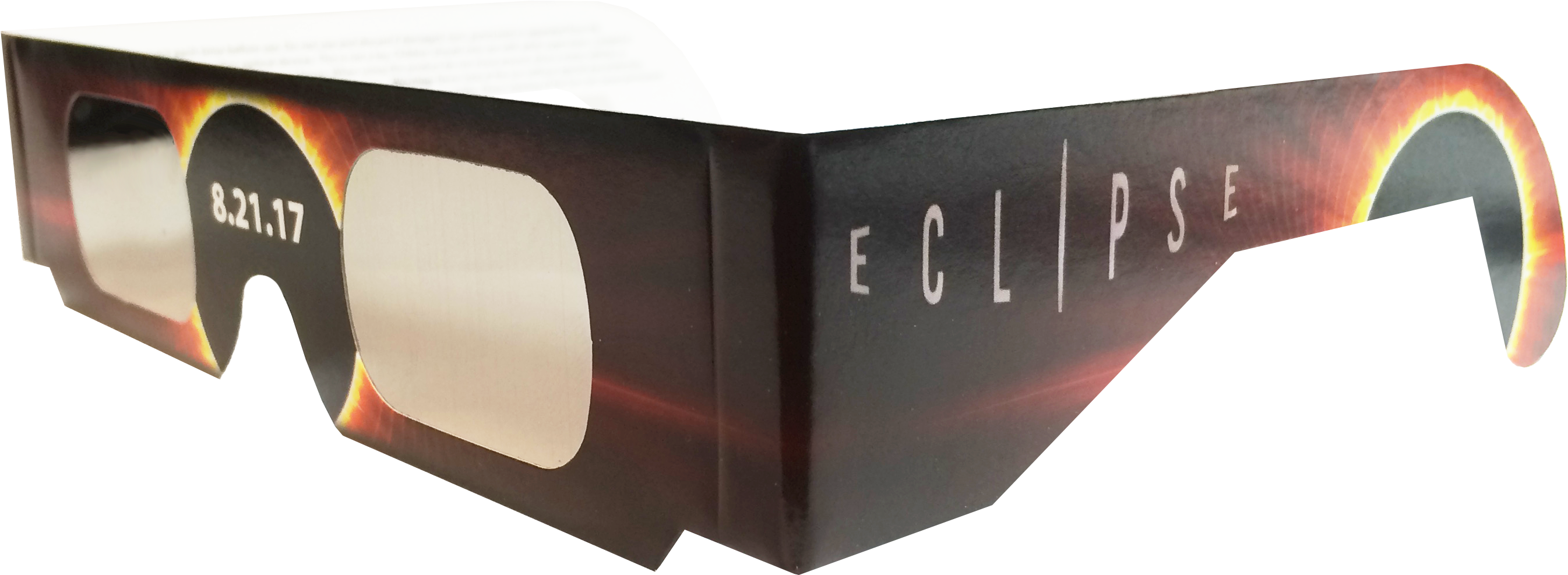 #eclipsesafety #eclipseglasses #2017eclipse #astronomy - Solar Eclipse (2776x1188), Png Download