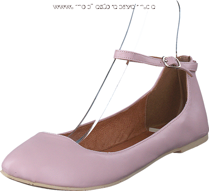 Bianco Ankle Strap Ballerina Light Pink - Ballet Flat (705x644), Png Download