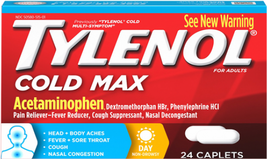 Tylenol Cold Max - Tylenol Sinus And Headache (600x600), Png Download