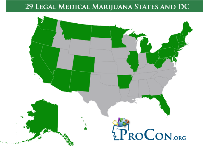 Medical Marijuana - States With Medical Weed 2017 (688x500), Png Download