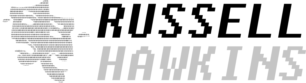Russell Hawkins - Monochrome (1102x288), Png Download