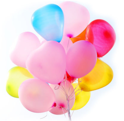 Heart Shaped Balloon (900x962), Png Download