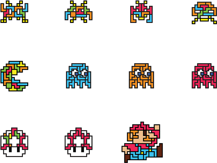 These Characters Are Originally In An 8 Bit Graphic (1200x630), Png Download