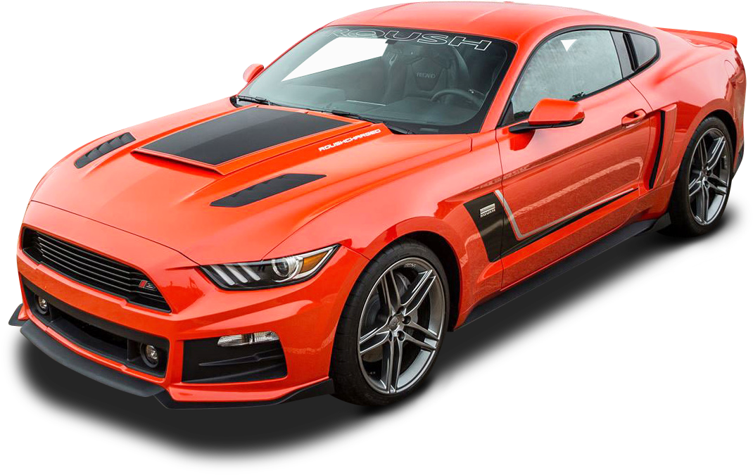 Download Roush Stage 3 Orange Roush Stage 3 Mustang Car Png