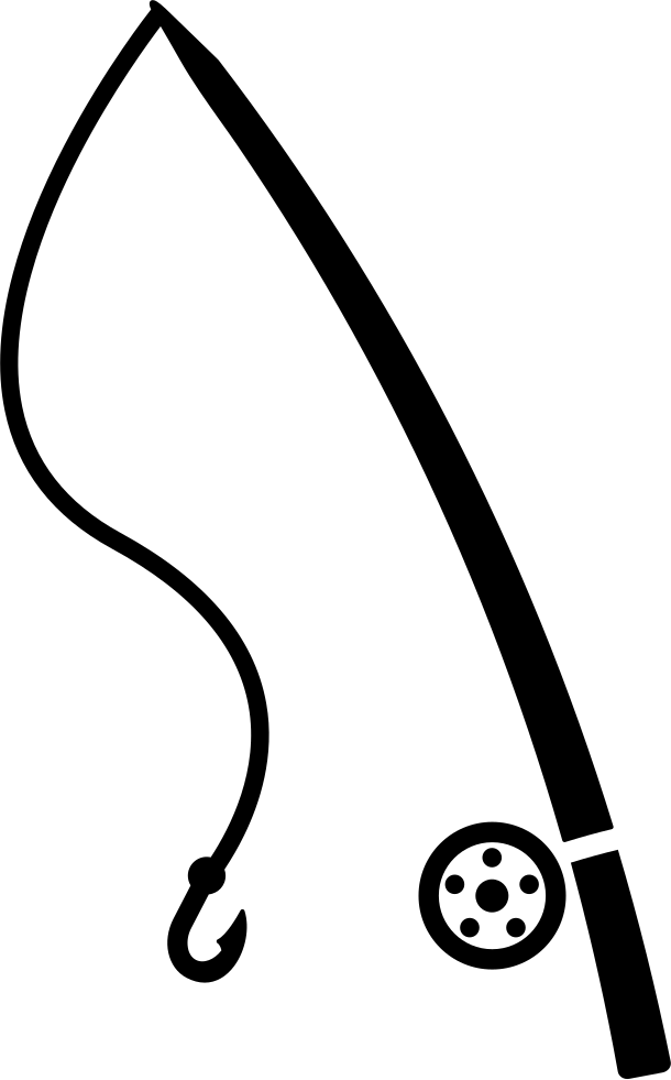 Fishing Rod Comments - Fishing Rod Icon Png (610x981), Png Download