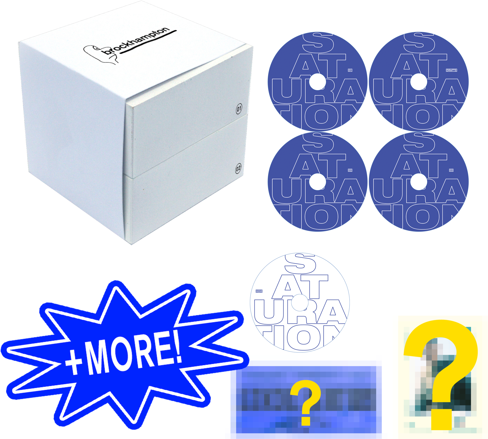 Brockhampton Saturation Box Set (2048x1941), Png Download