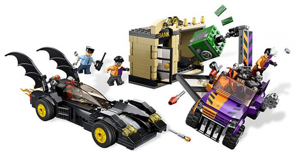 Lego Batmobile And Two Face Chase (980x980), Png Download