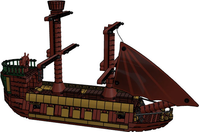 Trade - Ship - Galleon (1051x472), Png Download