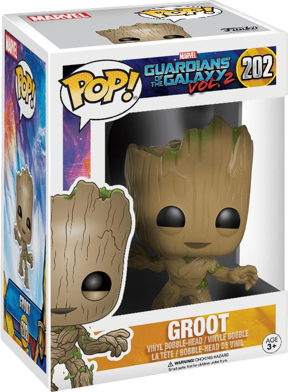 Funko Pop Marvel Guardians Of The Galaxy Vol 2 Groot - Pop Groot (577x784), Png Download