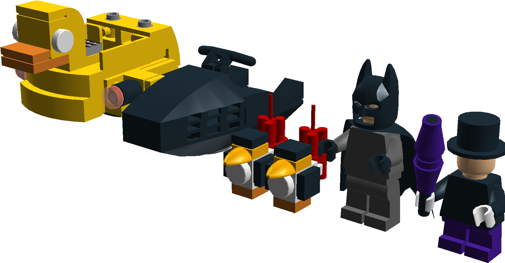 Lego Penguin Set Ldd Contest Pnglego Batman 2014 Penguin - Cartoon (1671x893), Png Download