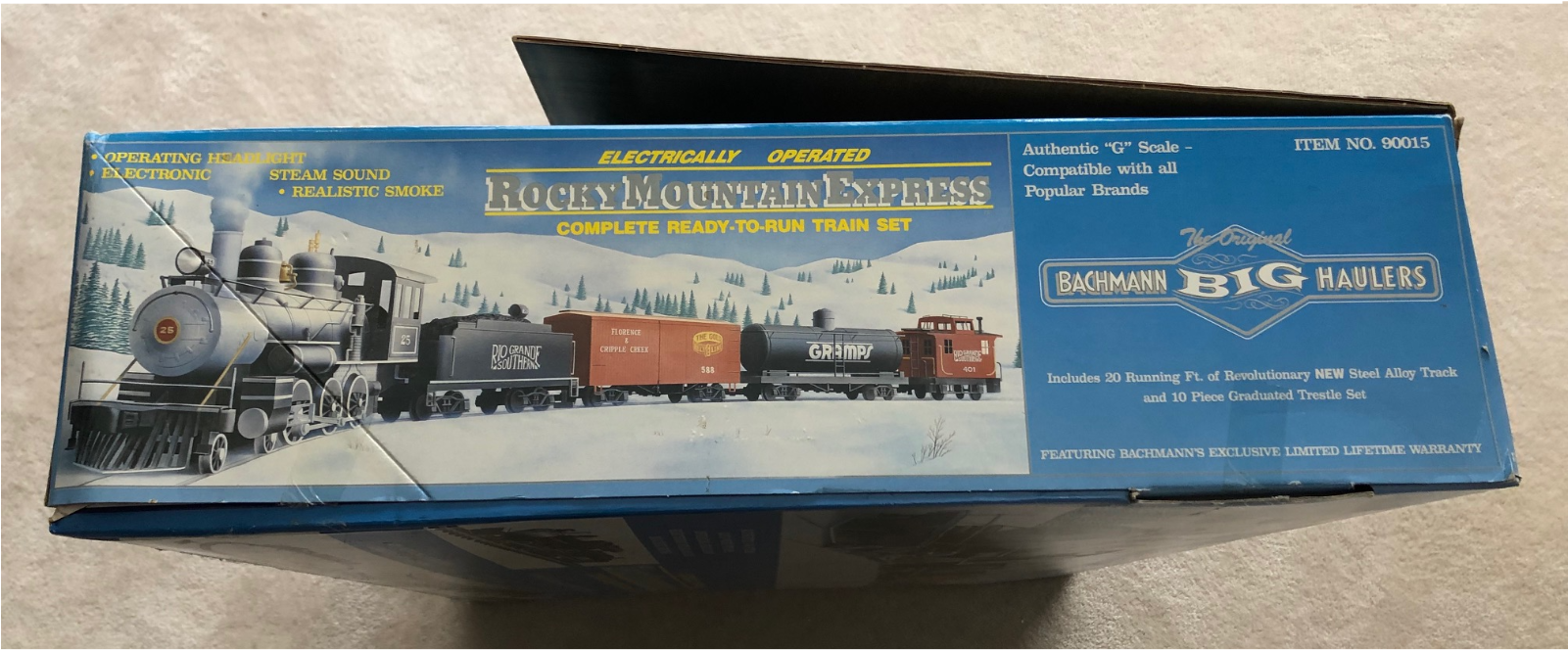 Bachmann Big Haulers 1989 Rgs Rocky Mountain Express - Railroad Car (1600x1200), Png Download
