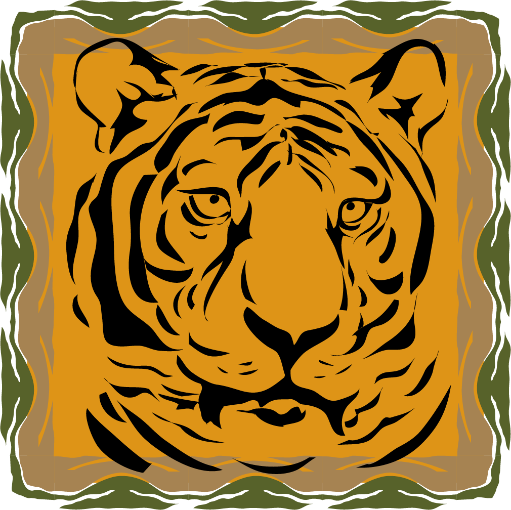 Tiger Stripes Png (1010x1008), Png Download