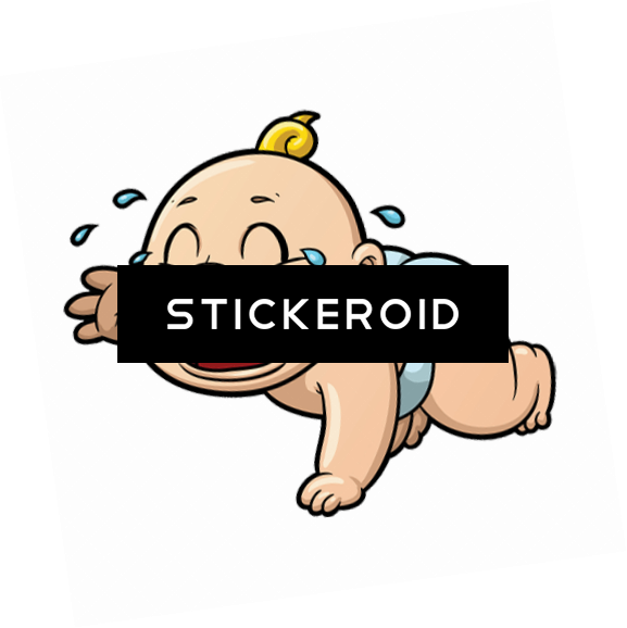Cartoon Baby Crying - Child (577x578), Png Download