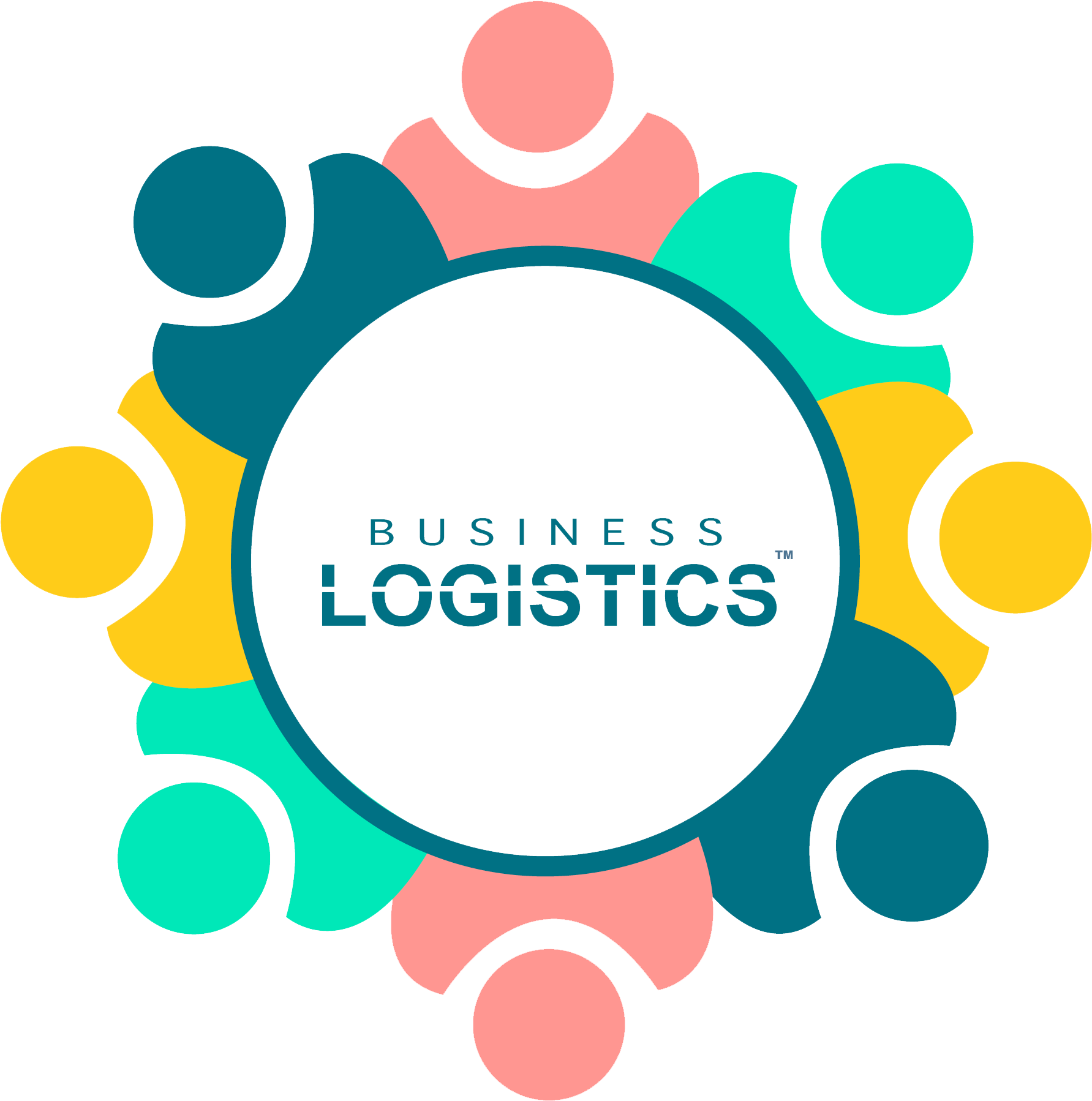 Business Logistics - Circle (3334x2500), Png Download
