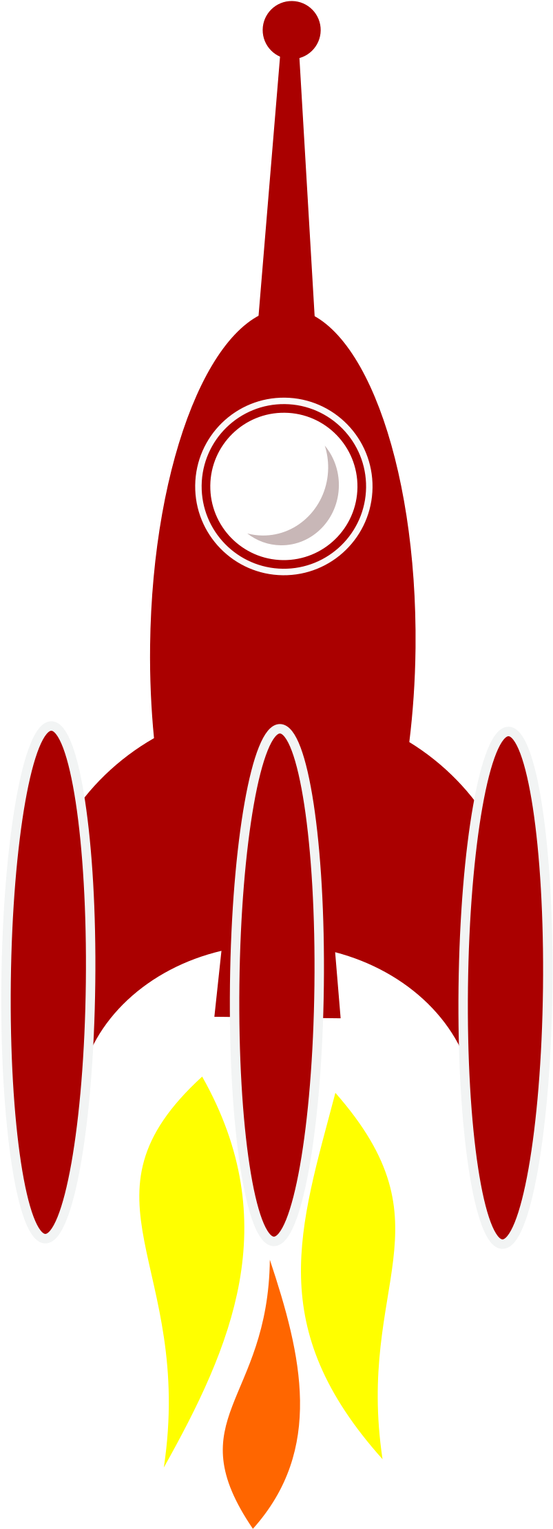 This Free Icons Png Design Of 3 Booster Rocket (867x2400), Png Download